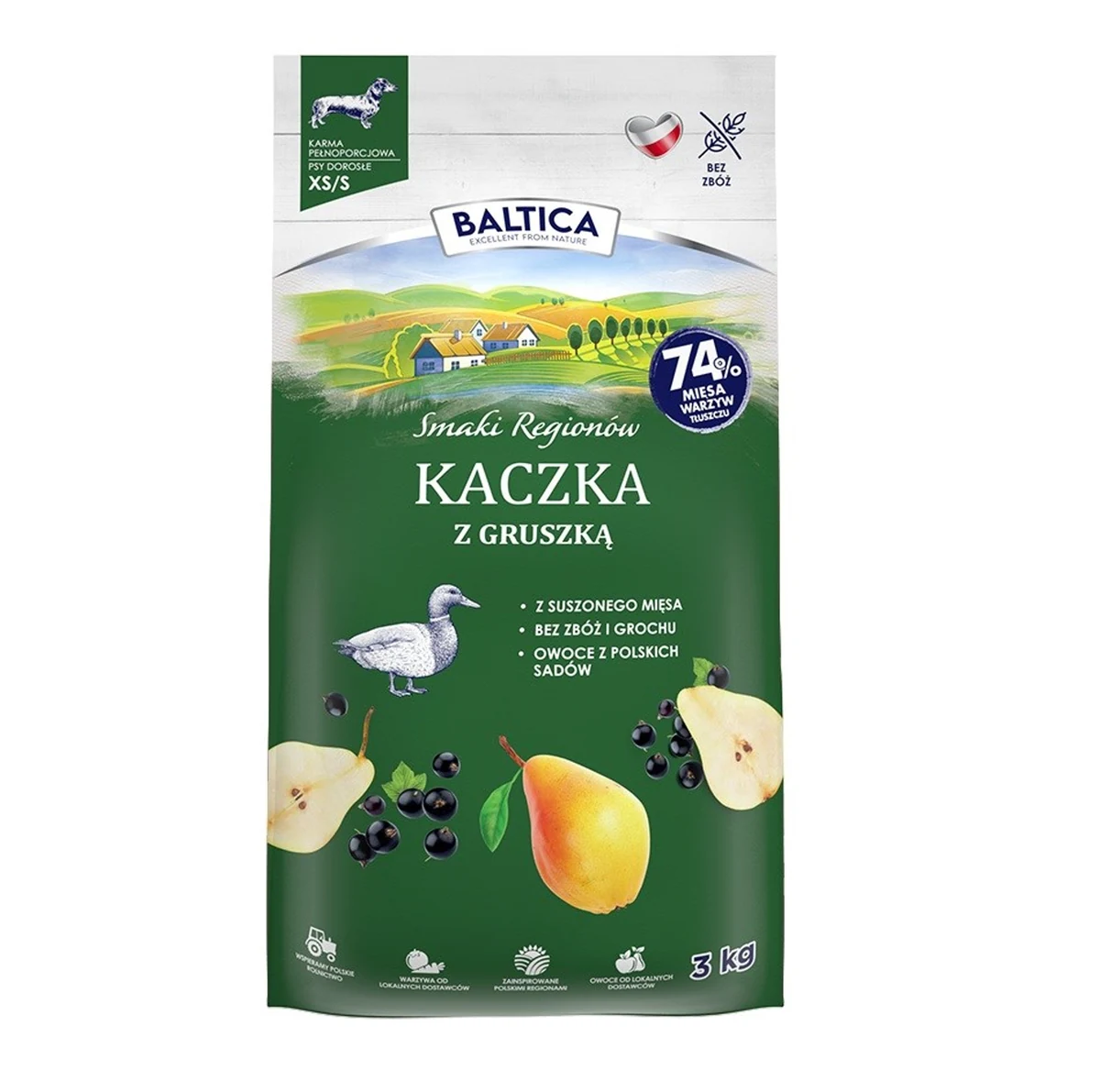 BALTICA SMAKI REGIONÓW Kaczka z Gruszką XS/S 3kg