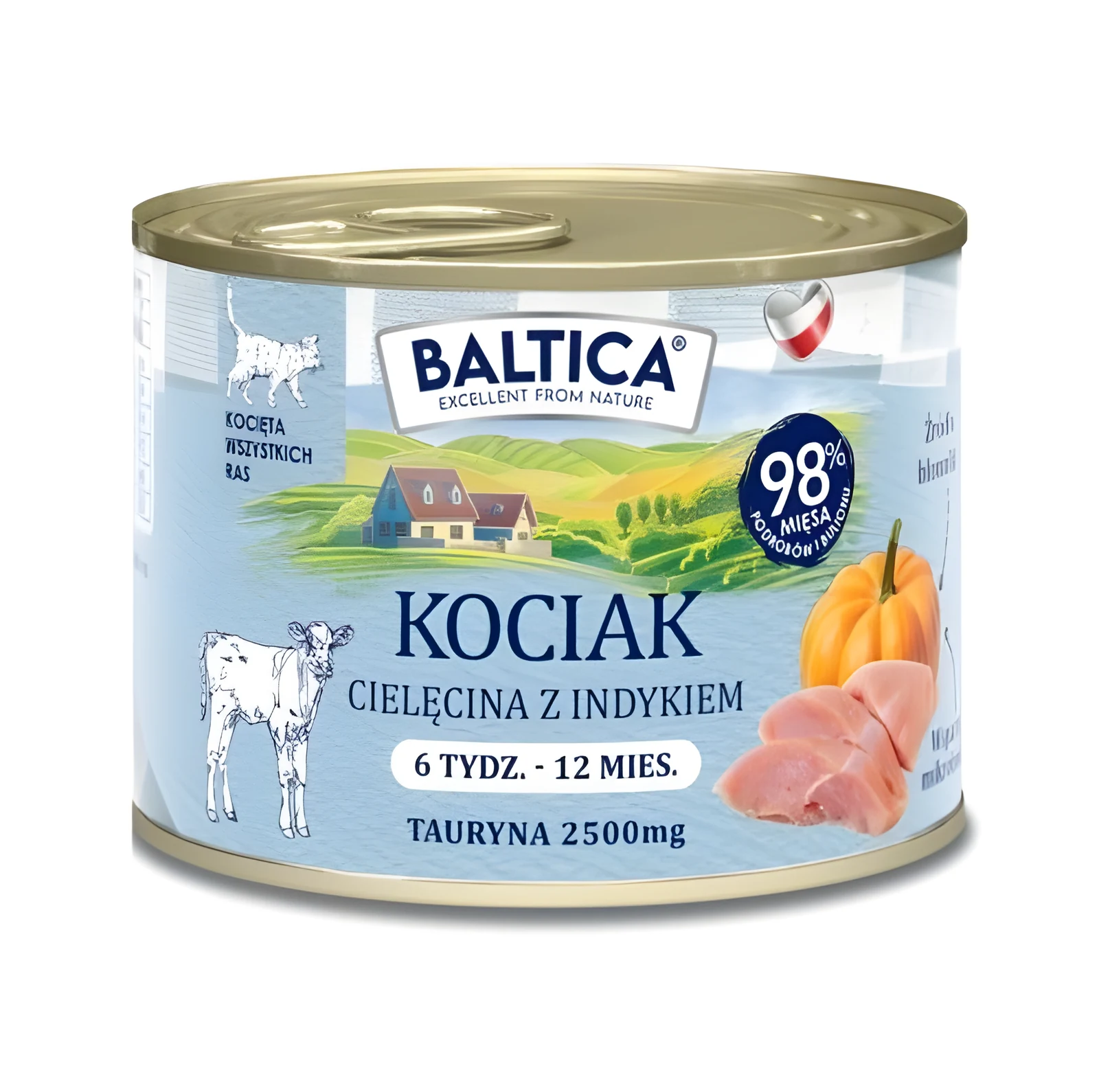 BALTICA SMAKI REGIONÓW Kociak Cielęcina z indykiem 185g