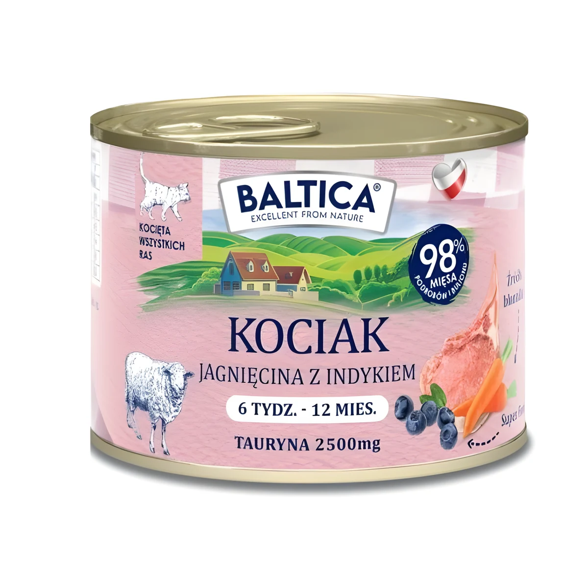 BALTICA SMAKI REGIONÓW Kociak Jagnięcina z indykiem 185g
