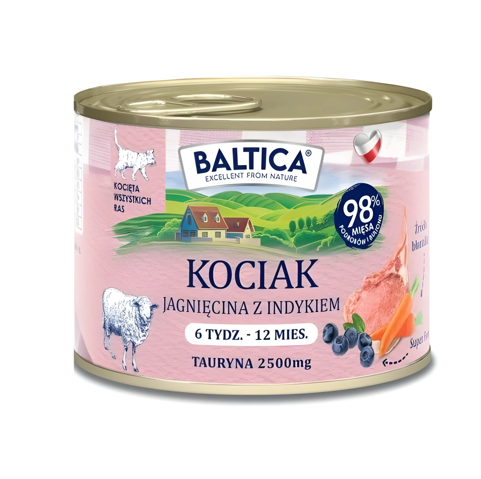 BALTICA SMAKI REGIONÓW Kociak Jagnięcina z indykiem 185g
