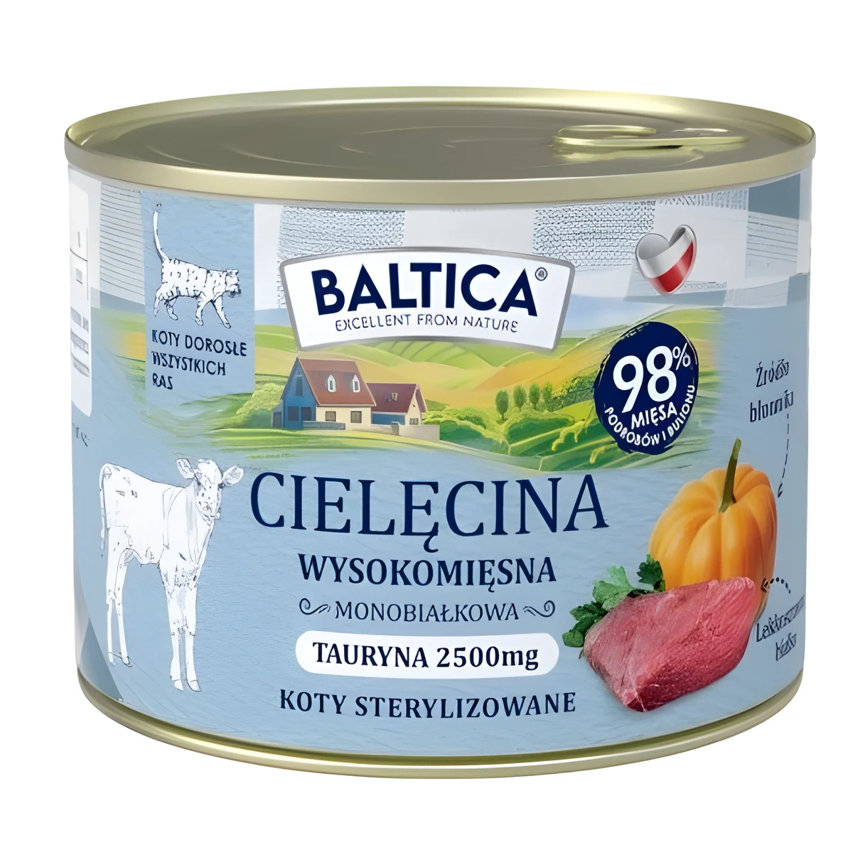 BALTICA SMAKI REGIONÓW Kot dorosły Cielęcina 185g