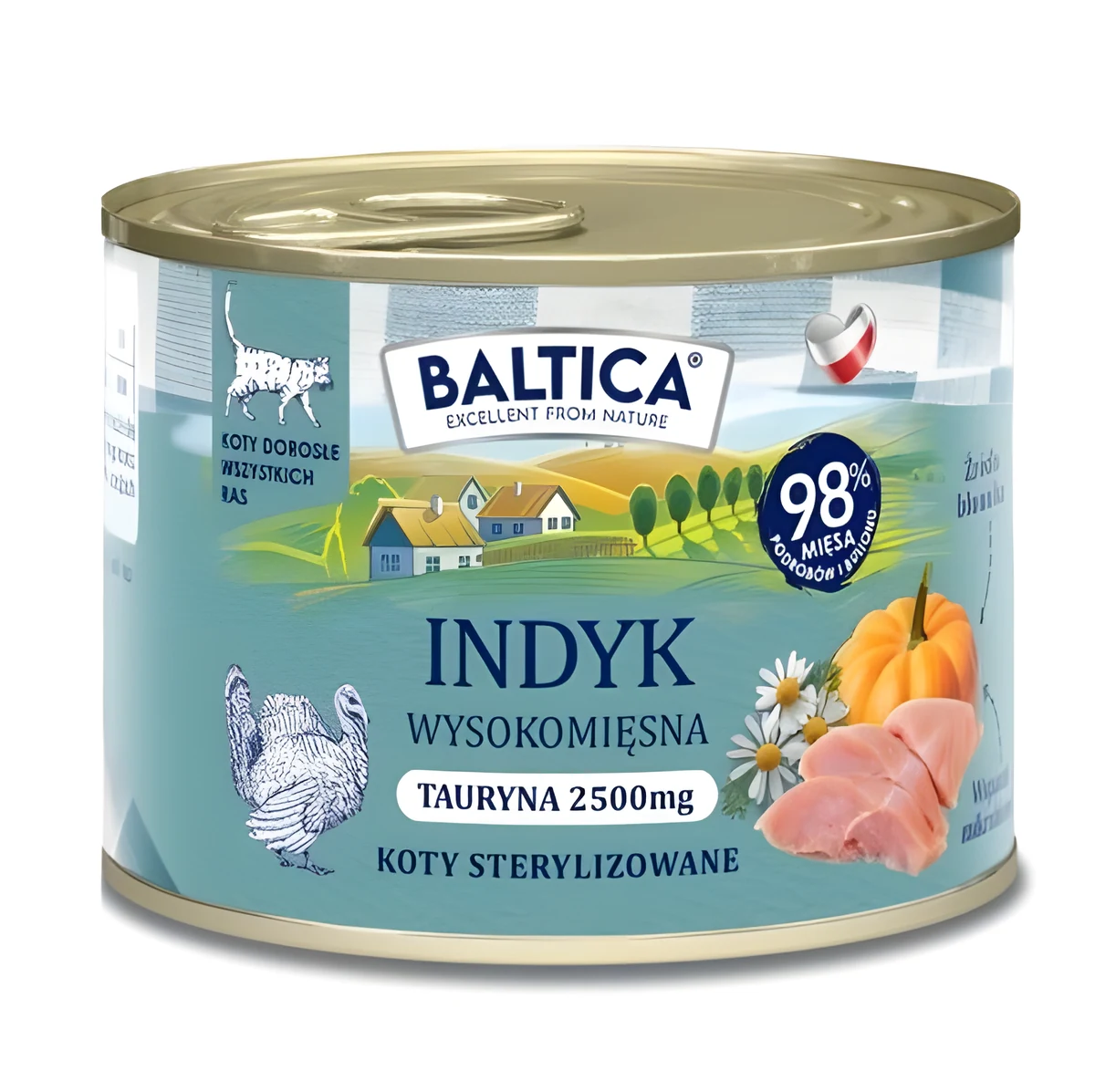 BALTICA SMAKI REGIONÓW Kot dorosły Indyk 185g