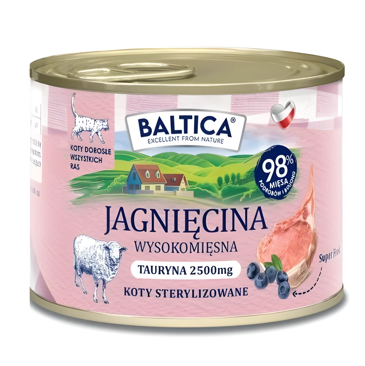 BALTICA SMAKI REGIONÓW Kot Dorosły Jagnięcina 185g