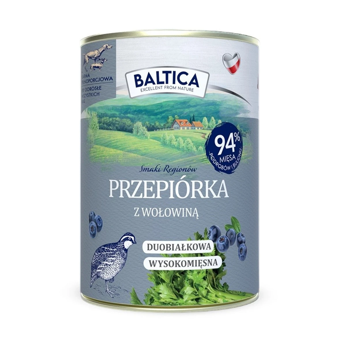 BALTICA SMAKI REGIONÓW Przepiórka z wołowiną 400g