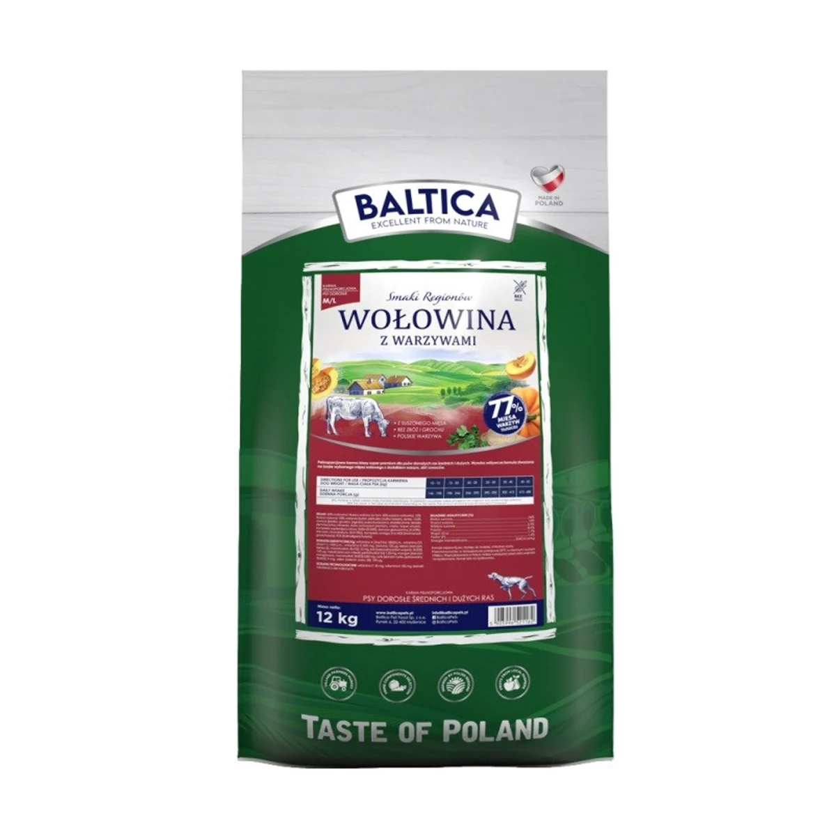 BALTICA SMAKI REGIONÓW Wołowina z warzywami 12kg