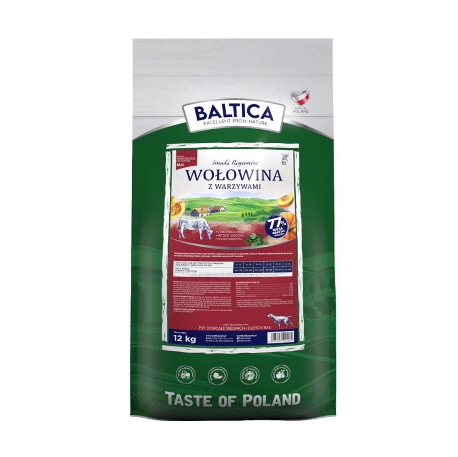 BALTICA SMAKI REGIONÓW Wołowina z warzywami 12kg — zdjęcie 1 z 2