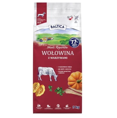Karma sucha dla dorosłych psów małych ras BALTICA SR Adult Wołowina z warzywami 3kg