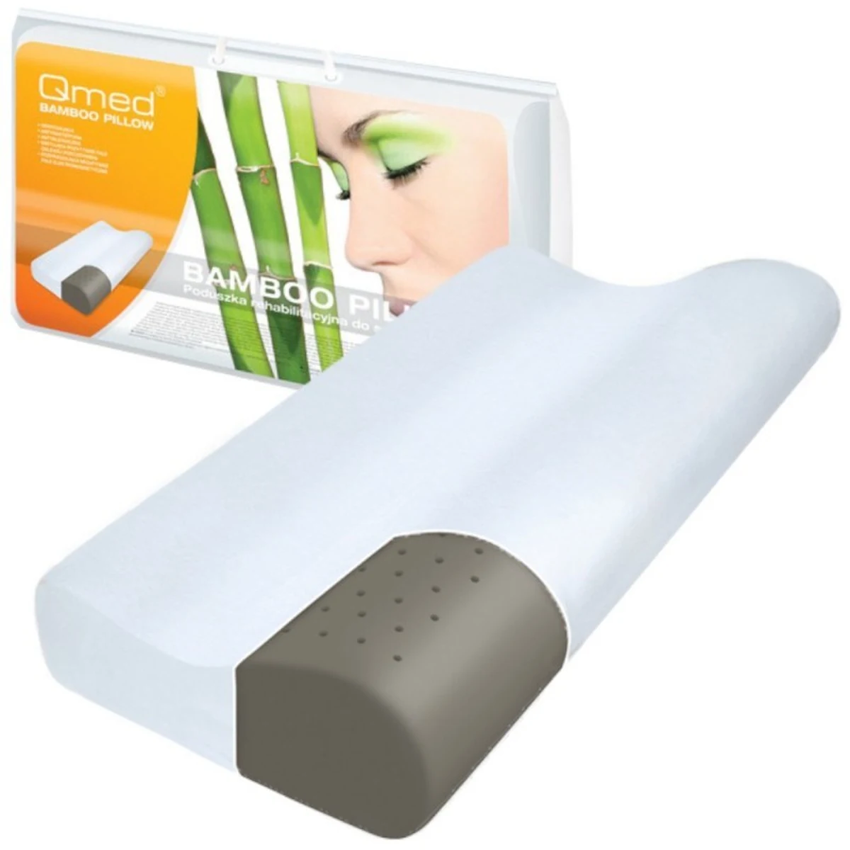 BAMBOO PILLOW Poduszka Ortopedyczna Biała