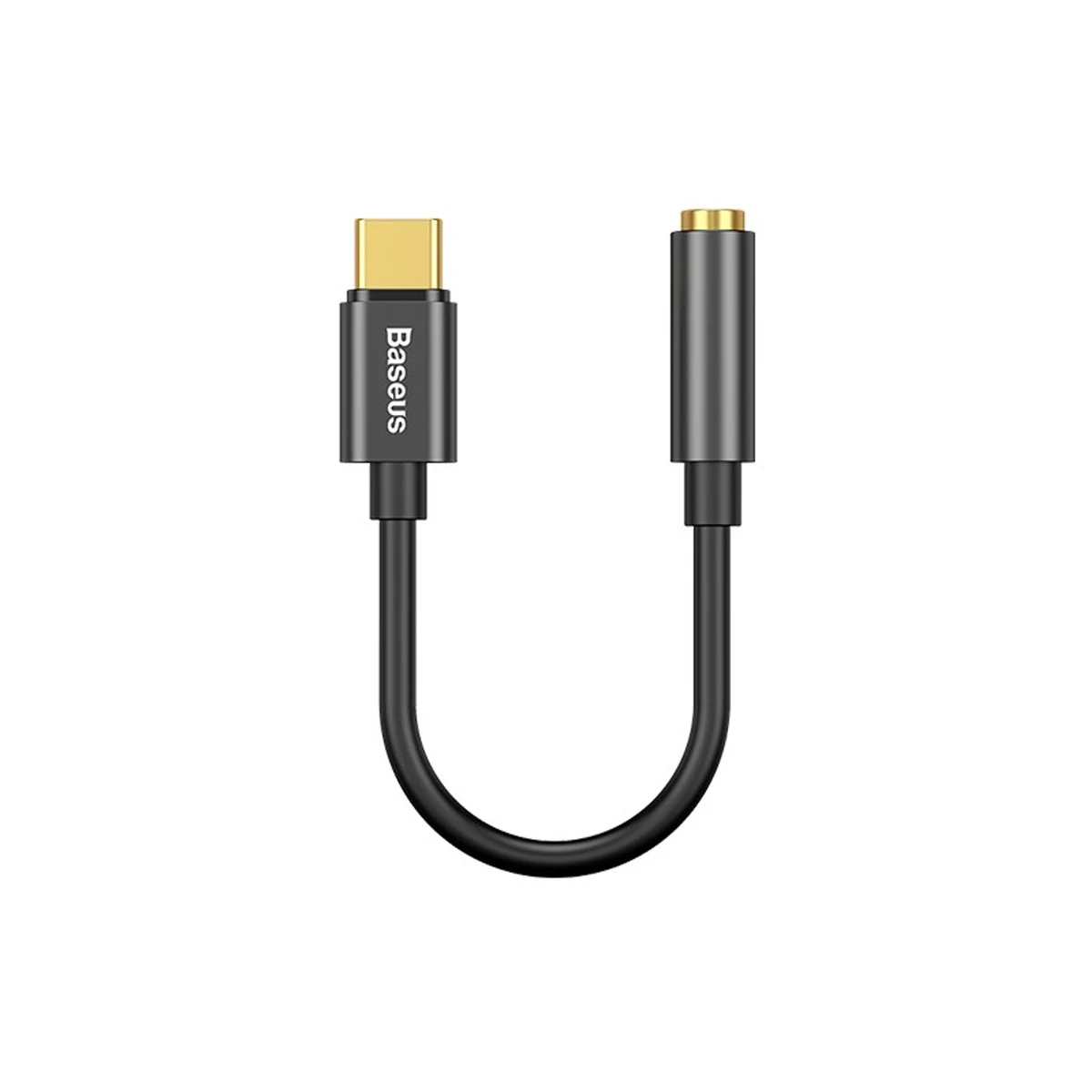 Adapter audio Baseus L54 USB-C + 3,5 mm, czarny (CATL54-01)