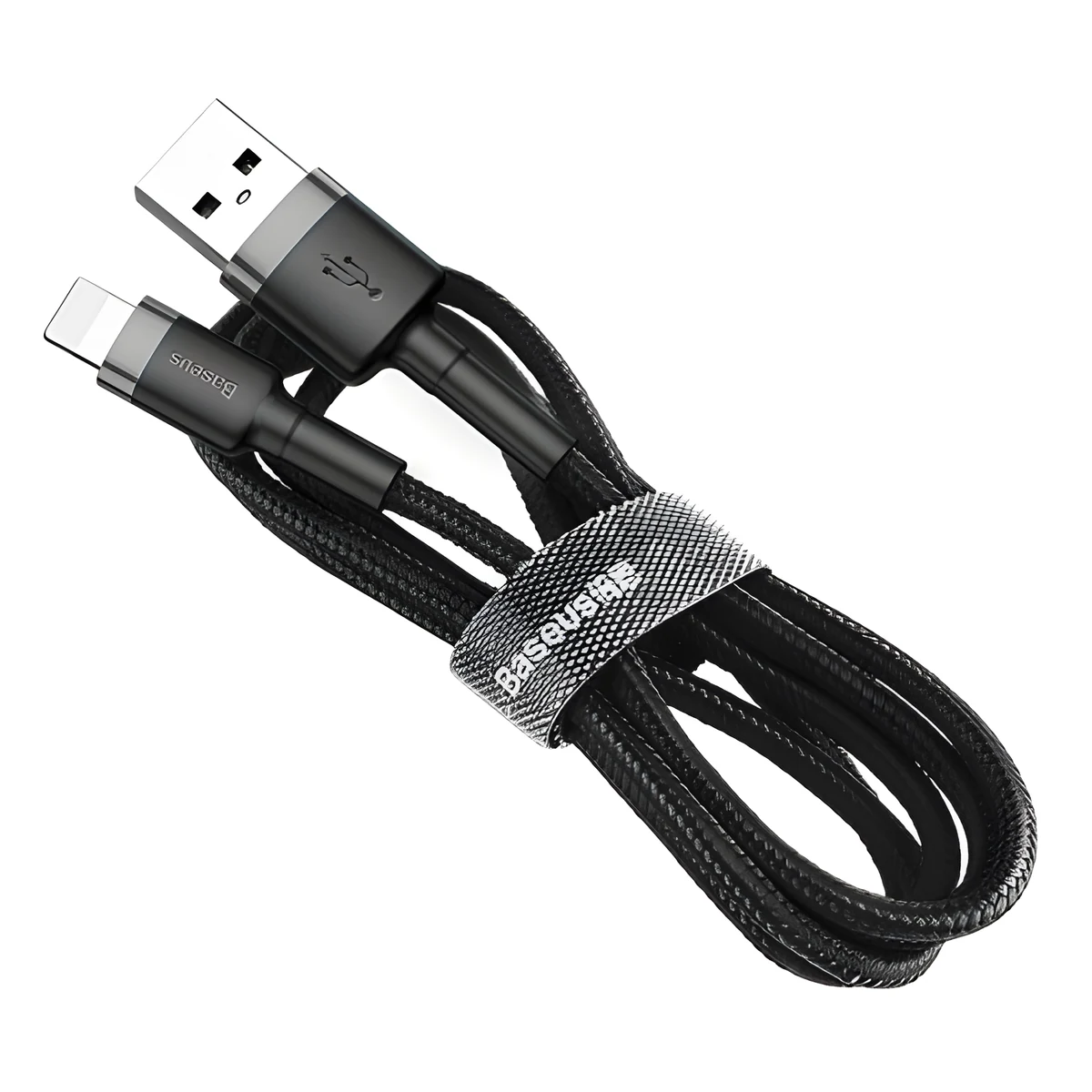 BASEUS KABEL LIGHTNING USB 2,4A 1M SZARO-CZARNY