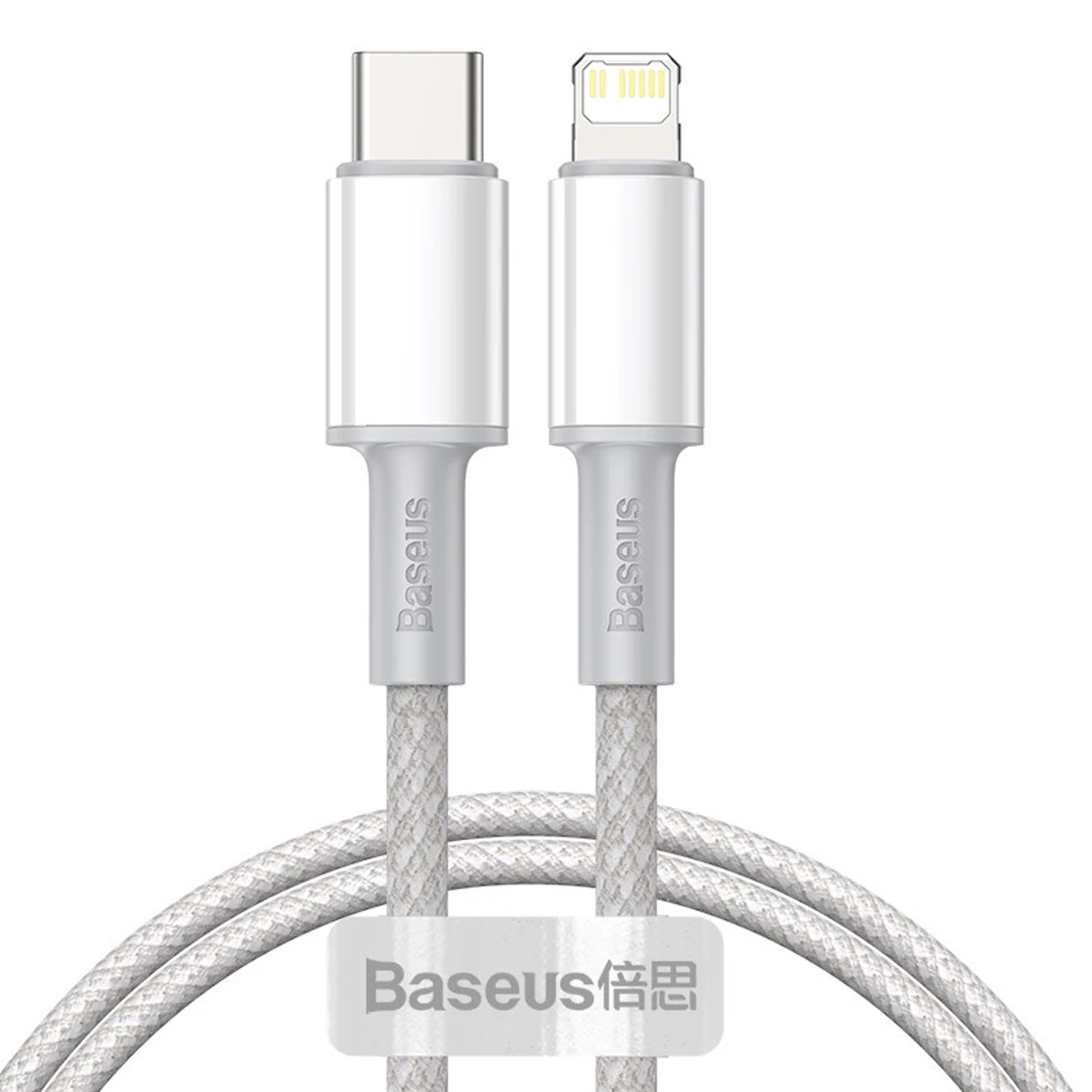 BASEUS KABEL USB-C DO LIGHTNING 20W, 5A, 1M Biały