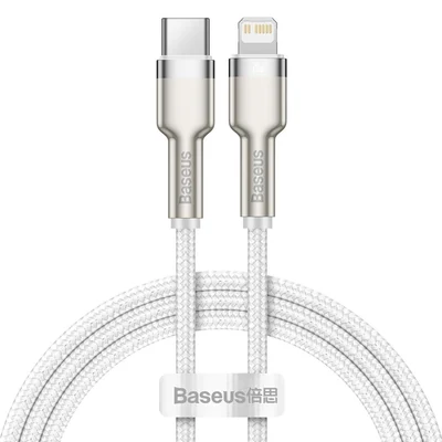 BASEUS KABEL USB-C LIGHTNING 1M BIAŁY