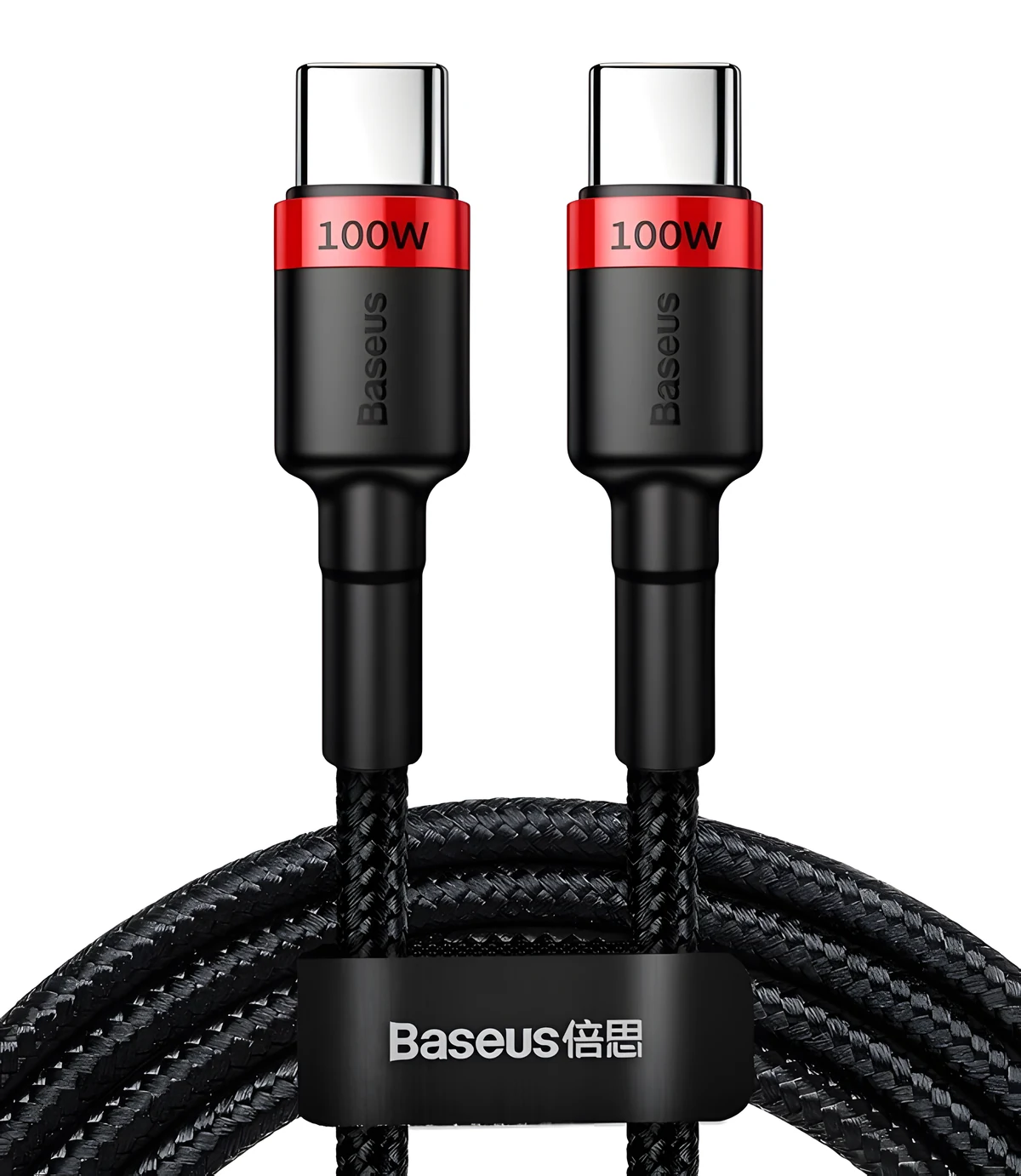 Kabel USB-C/USB-C Baseus Cafule 100W 2m Czerwono-Czarny