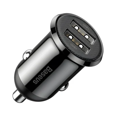 Ładowarka samochodowa Baseus CCALLP-01 2xUSB 4.8A (czarna)