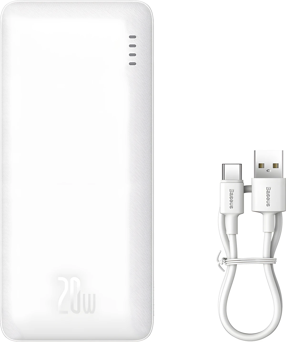BASEUS POWERBANK AIRPOW 10000MAH 20W Biały