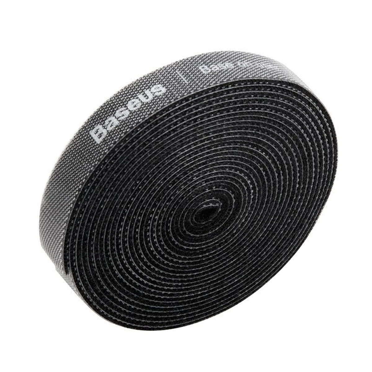 Organizer kabli Baseus Rainbow Circle - taśma rzepowa 3m, czarna (ACMGT-F01)