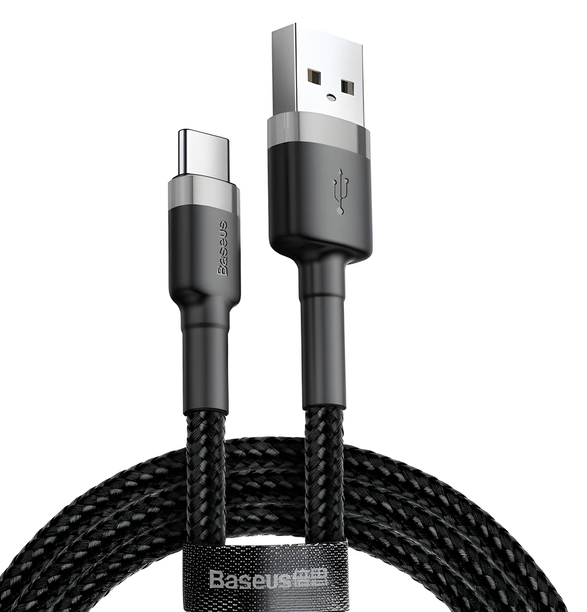 Adapter USB-A do USB-C Cafule 2A (szaro-czarny)