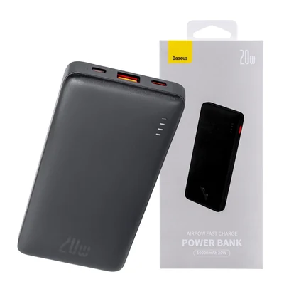 Powerbank BASUES AirPow 10000mAh 20W (czarny)