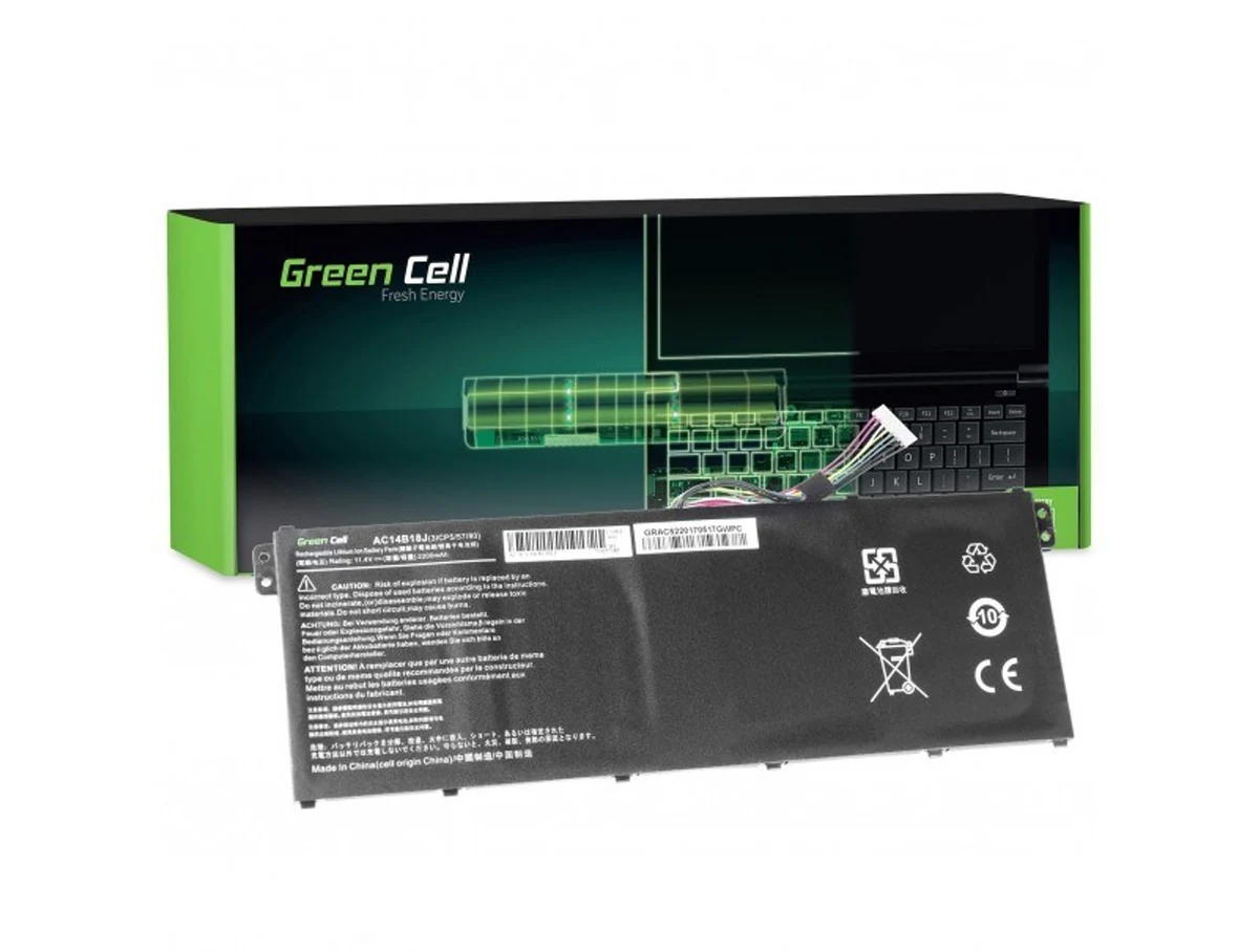 Bateria AC14B13J AC14B18J do Acer Aspire ES1-111M ES1-531 2100mAh 11.4V