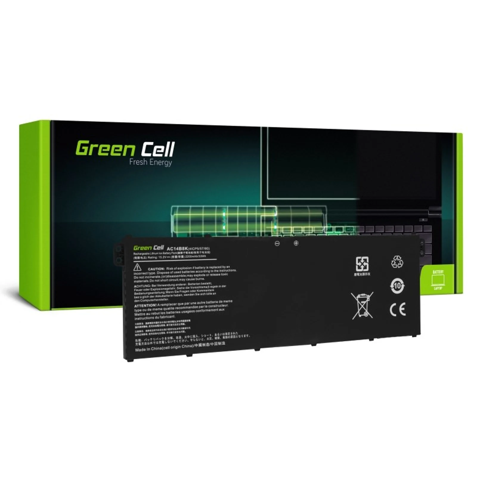 Bateria AC72 AC14B8K AC14B3K do Acer Aspire 5 — zdjęcie 1 z 5