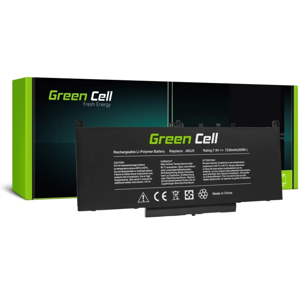 Bateria DE135 Green Cell do Dell Latitude E7270 E7470