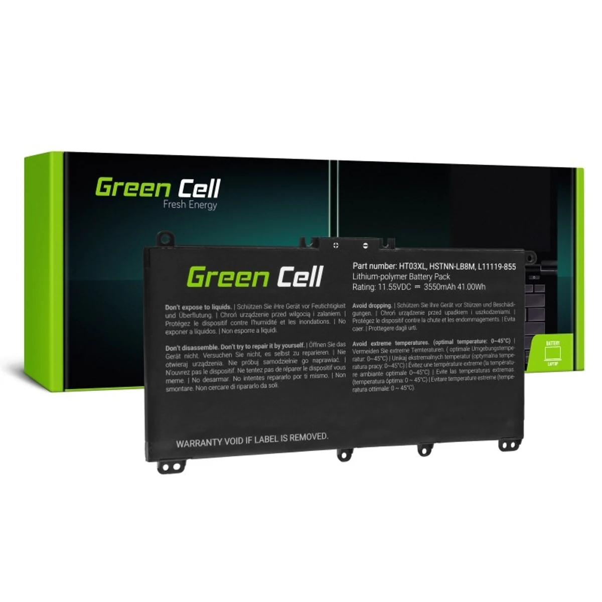 Bateria HP163 HT03XL do laptopów HP 240 G7 i 250 G7, 3400 mAh