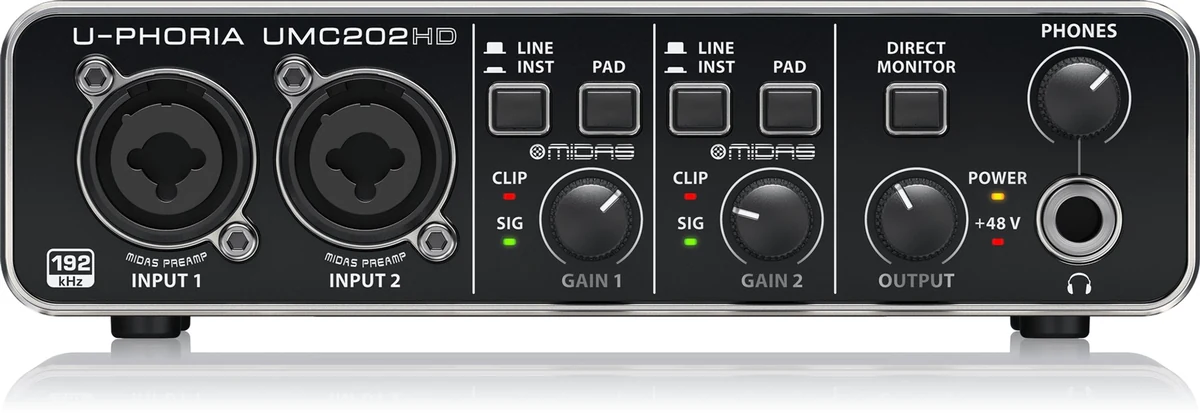 Interfejs audio USB Behringer UMC202HD