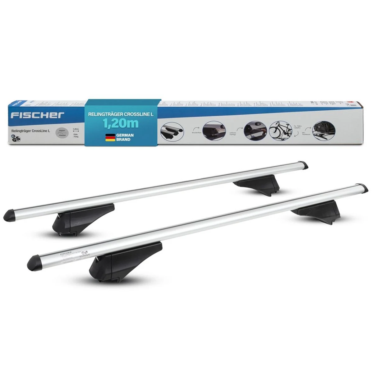 Belki na relingi zintegrowane Fischer CrossLine L 1,2m