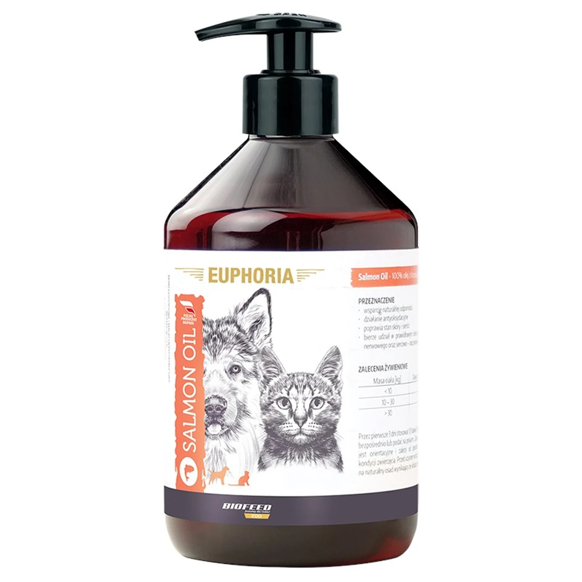 BIOFEED EHC Olej z łososia 1L - Suplement dla psa