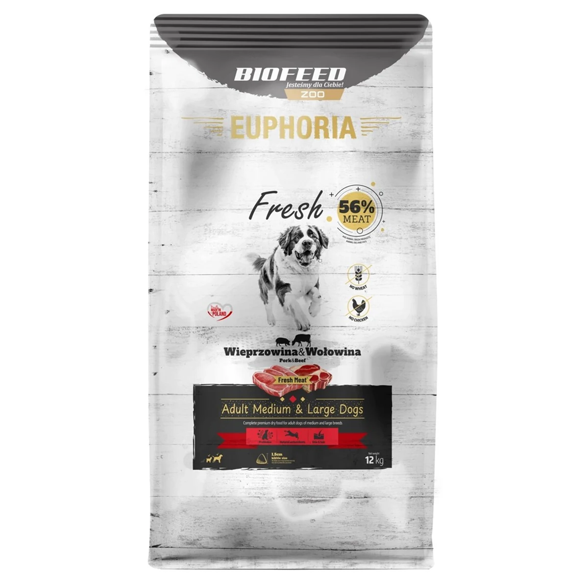 BIOFEED Euphoria Fresh Meat Adult Medium & Large 12kg