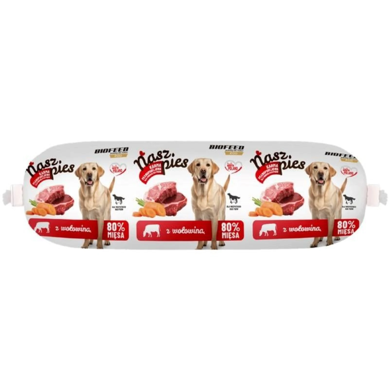 BIOFEED Nasz Pies Baton z Wołowiną 1kg — zdjęcie 1 z 2