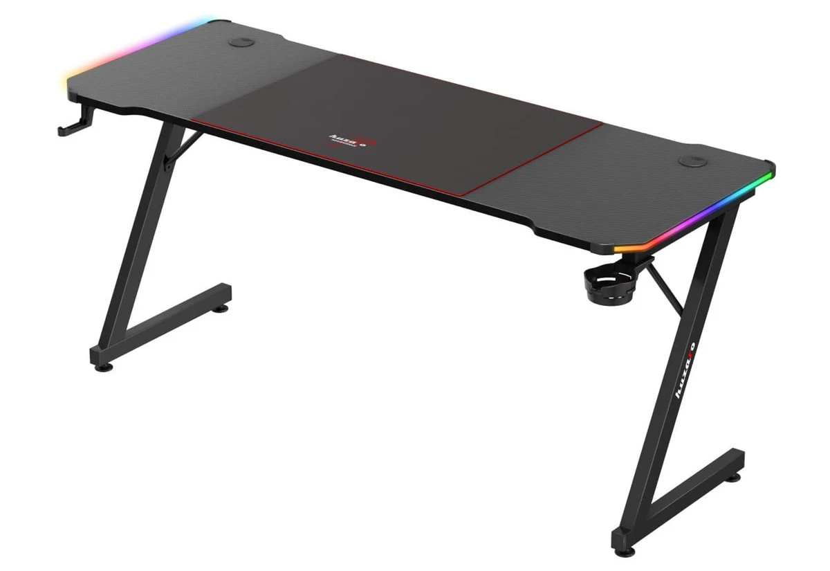Biurko gamingowe Huzaro Hero 4.8 RGB czarne