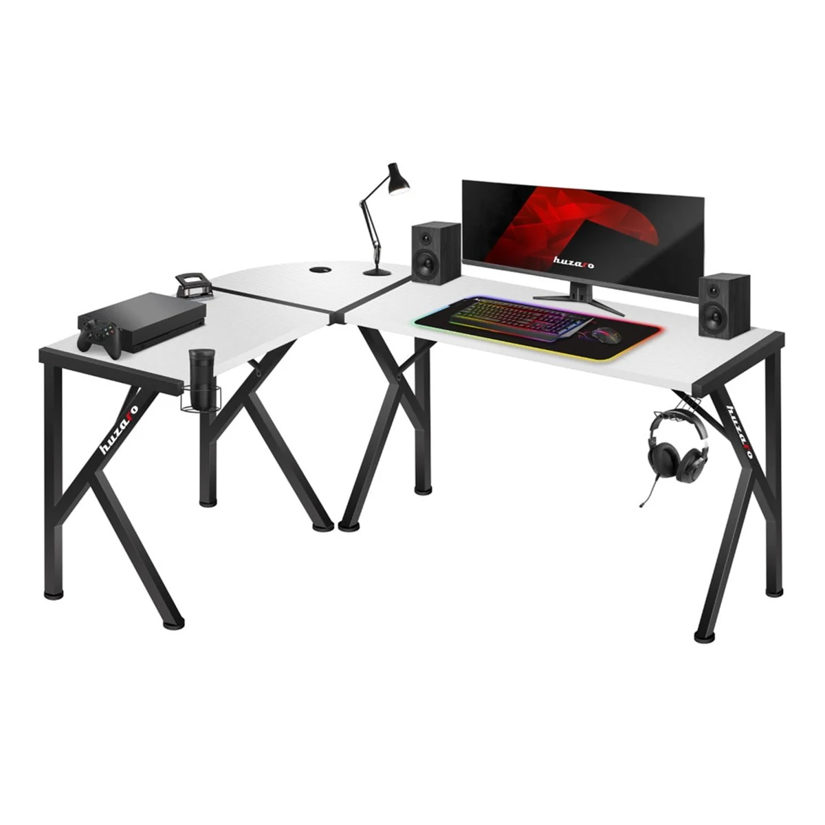 Biurko gamingowe Huzaro Hero 6.3 Białe