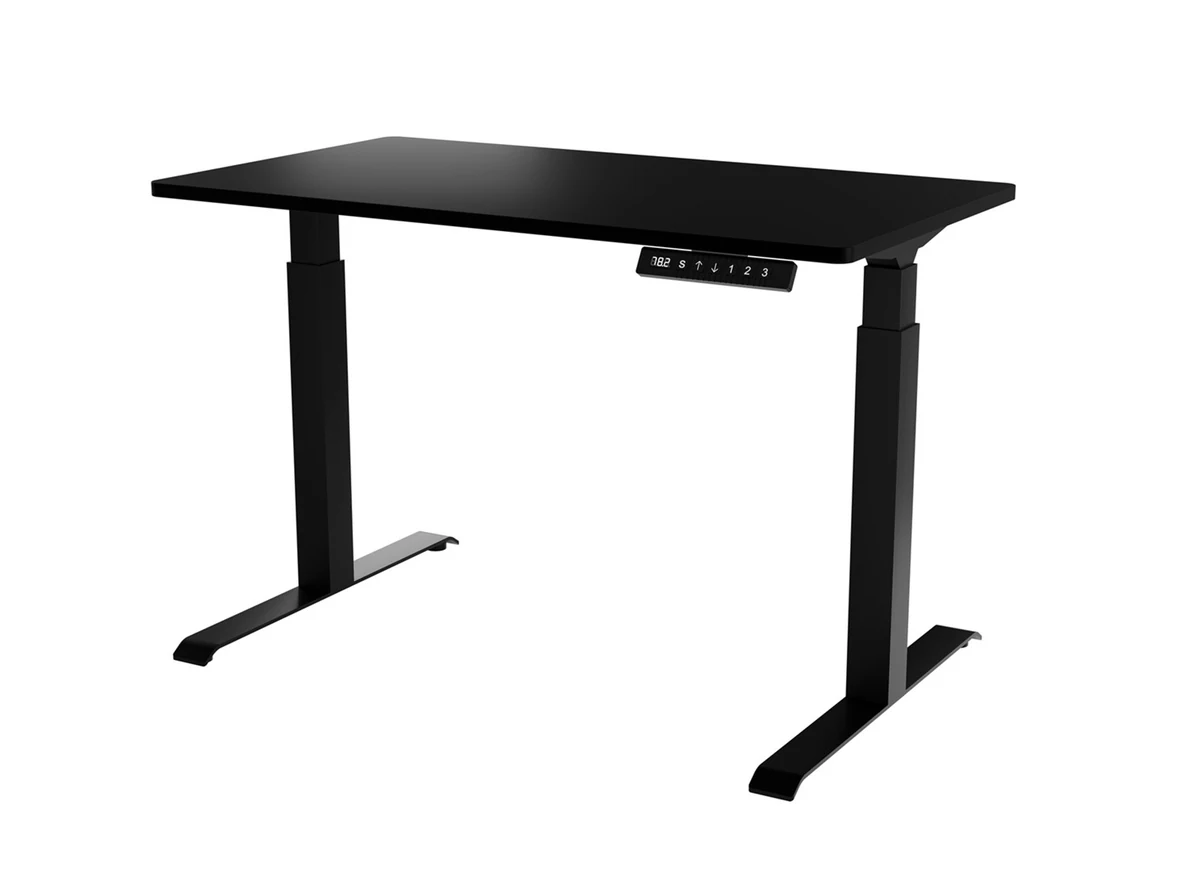 Biurko MOON 121x67x72-120 czarny, regulacja elektryczna