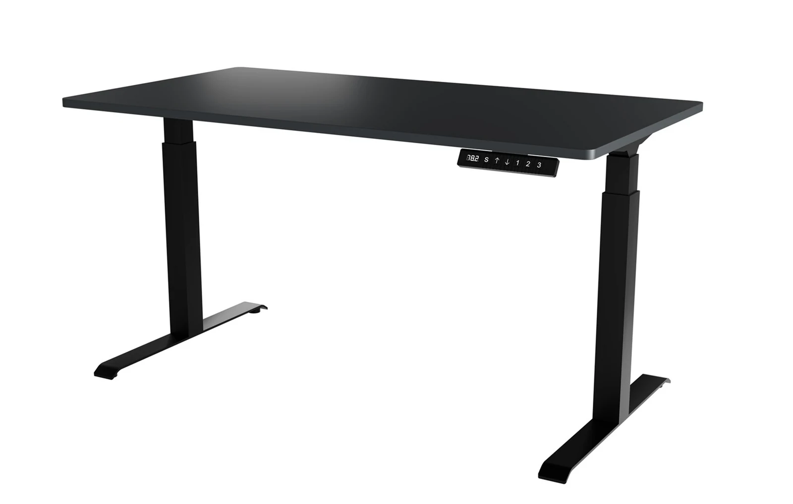 Biurko MOON LONG 150x80x72-120 czarny/antracyt — zdjęcie 1 z 3