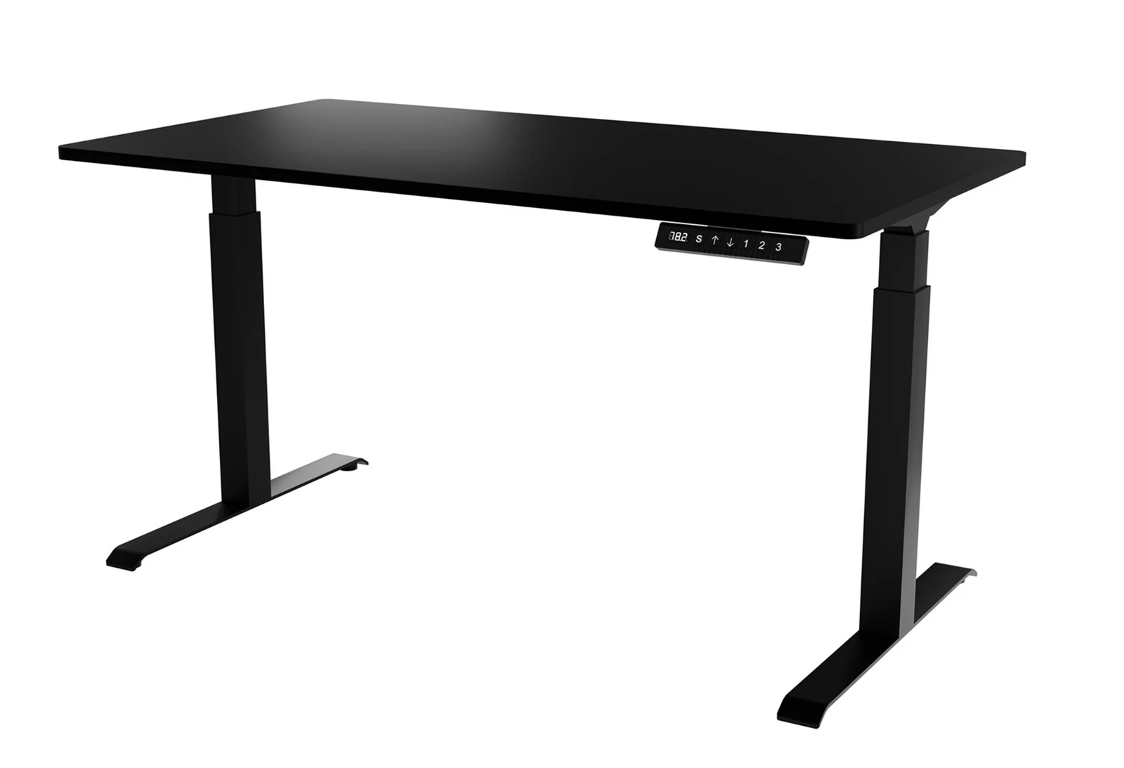 Biurko MOON LONG 150x80x72-120 czarny z elektryką — zdjęcie 1 z 3