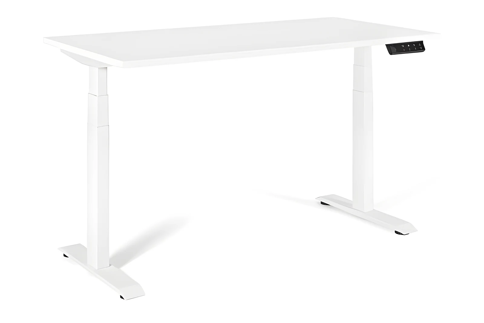Biurko/Stolik z regulowaną wysokością UNIQUE ACTIVE I 14-C103W-W-140-YZ-02 biały stelaż i blat, 140X70 cm — zdjęcie 1 z 2