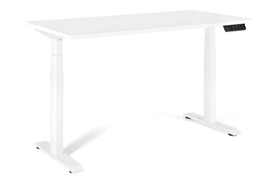 Biurko/Stolik z regulowaną wysokością UNIQUE ACTIVE I 14-C103W-W-160-YZ-02 biały stelaż i blat, 160X70 cm