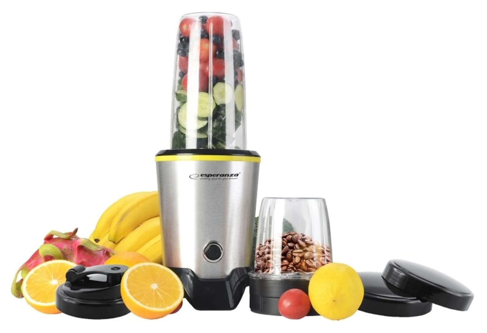 Blender Esperanza MASTER EKM028 - 1000W, Czarno-Srebrny — zdjęcie 1 z 8