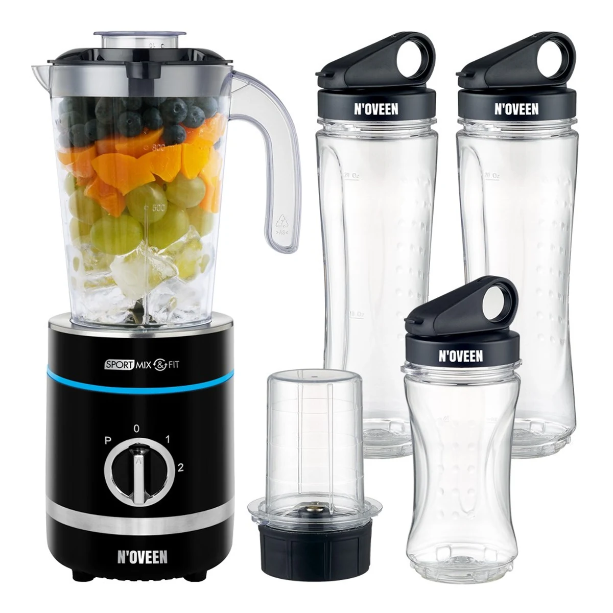 Blender NOVEEN Sport Mix & Fit SB2000 X-LINE, czarny