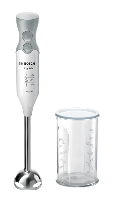 Blender ręczny BOSCH MSM66110, 600W, biały, szary