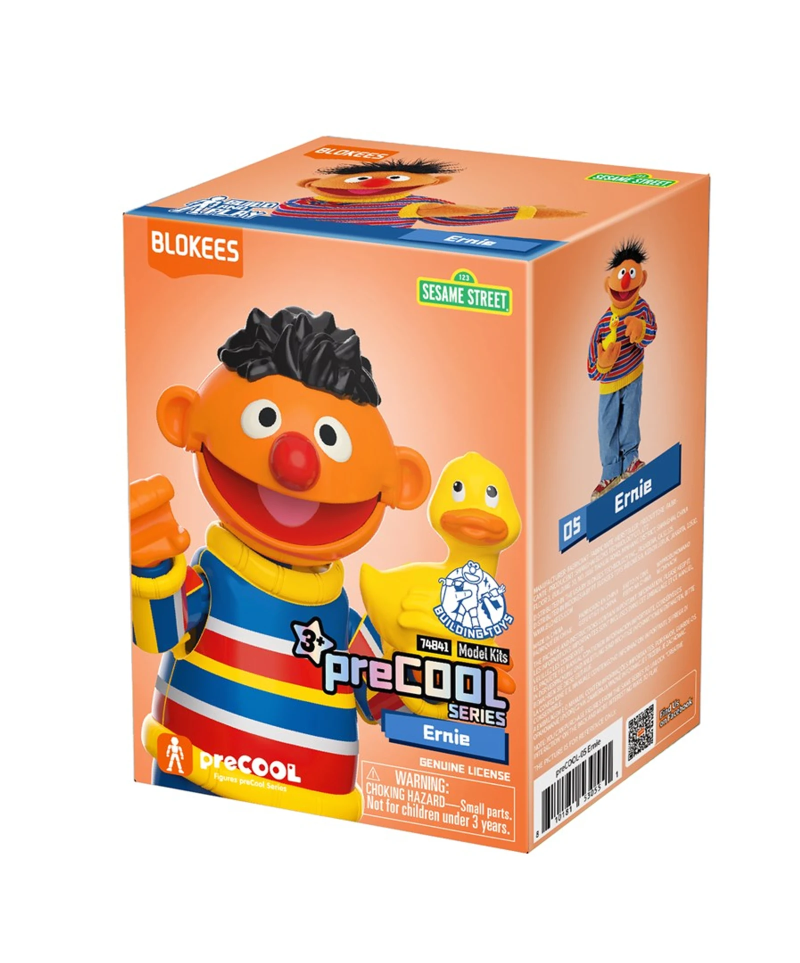 Figurka kolekcjonerska Sesame Street - Ernie (Pre-Cool S1) — zdjęcie 1 z 4