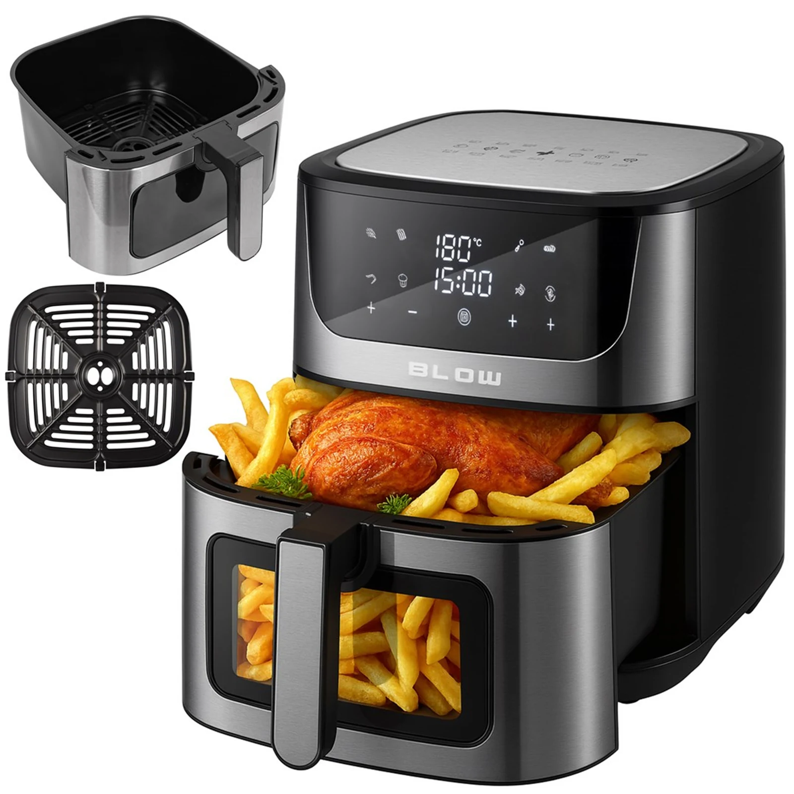 BLOW AIR FRYER Frytkownica Beztluszczowa 2500W 8L 8 Programów — zdjęcie 1 z 8