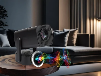 Przenośny projektor Blow AndroidTV HD Cinema Sound z etui, czarny