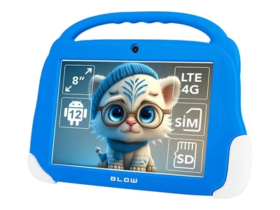 Tablet dla dzieci BLOW KIDSTAB8 4G 4/64GB z niebieskim etui