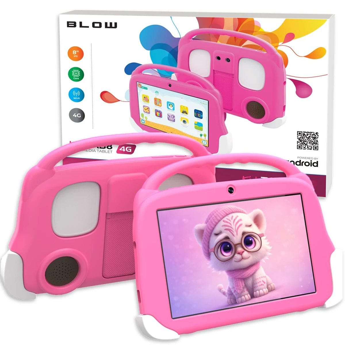 BLOW TABLET KIDSTAB8 4G 4/64GB RÓŻOWE ETUI