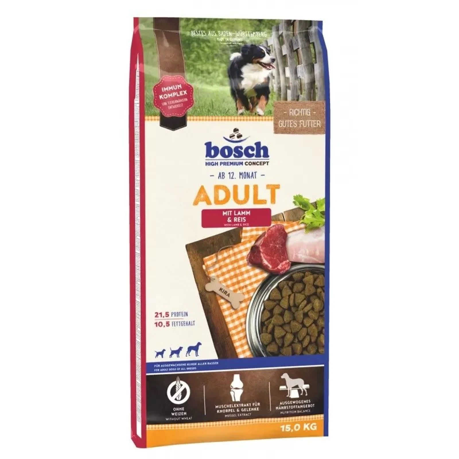 BOSCH Adult Lamb & Rice - Sucha Karma 15kg