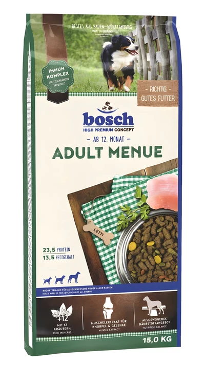 Karma sucha dla dorosłych psów BOSCH Adult Menu 15 kg