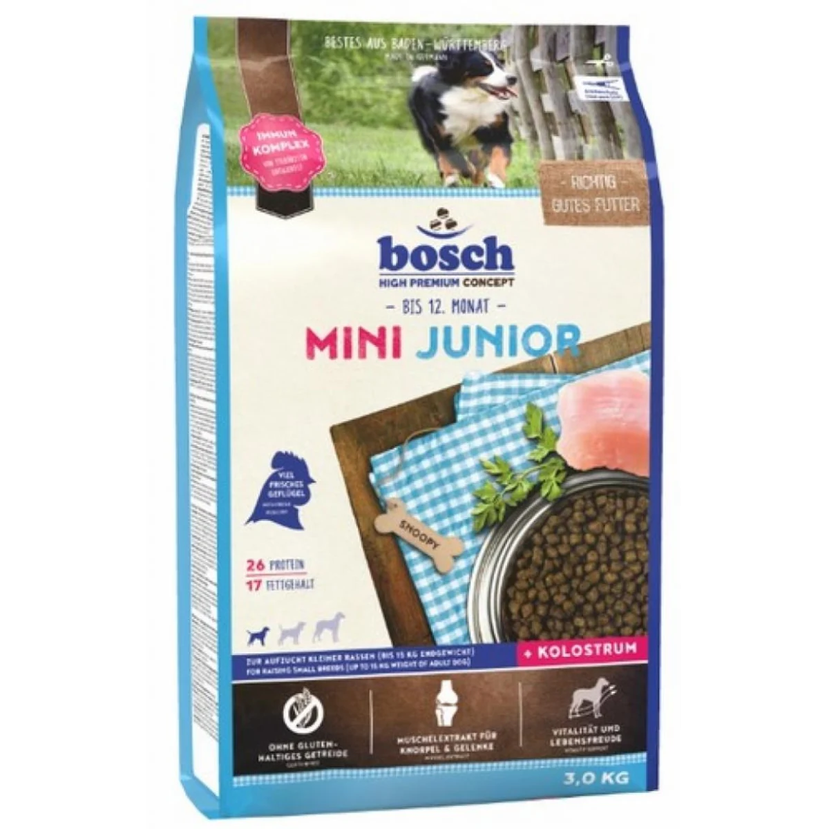 BOSCH Mini Junior 3kg - Karma Sucha dla Małych Razy