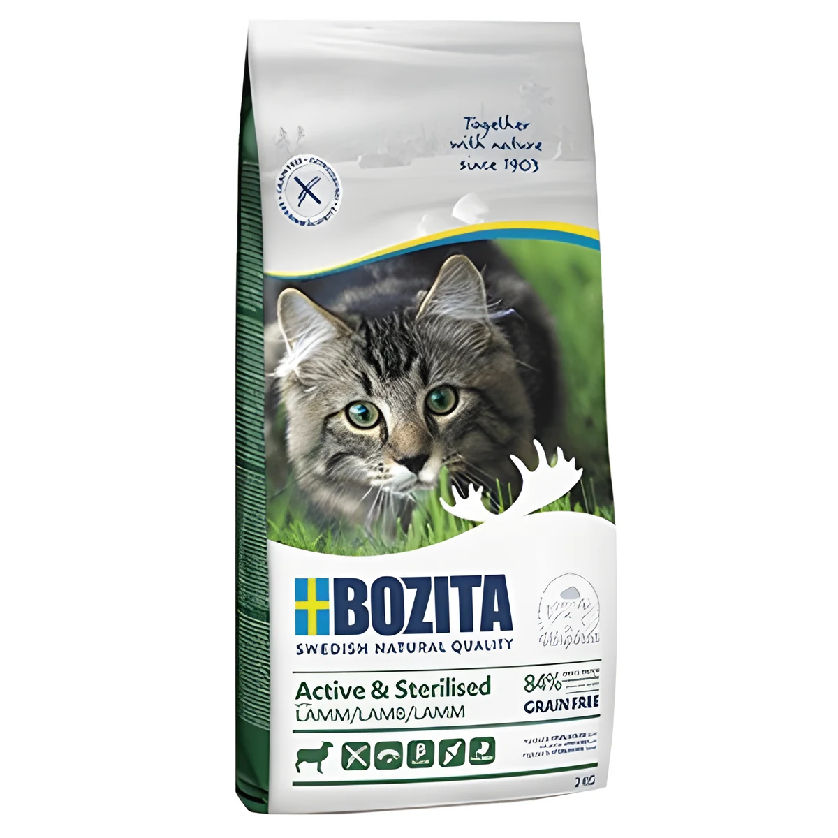 BOZITA Active & Sterilised Grain free Lamb - sucha karma dla kotów wychodzących po sterylizacji - 2kg (WYPRZEDAŻ)